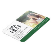 Party für grüne und weiße Hochschulabsolventen läd Magnet (Linke Seite)