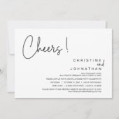 Party für Hochzeiten, Abendessen, Tanzen Einladung (Vorderseite)