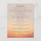 Party für Hochzeiten am Strand Begleitkarte (Rückseite)