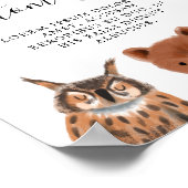 Party für Holz Poster (Ecke)