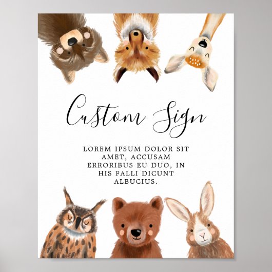 Party für Holz Poster (Vorne)