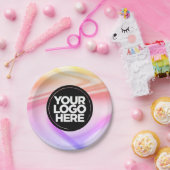 Party für Ihr Firmenlogo Pappteller (Party)