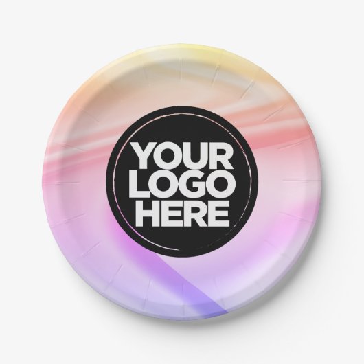 Party für Ihr Firmenlogo Pappteller (Vorderseite)
