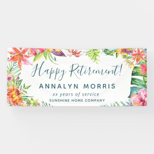 Party für individuelle Altersversorgung Tropenflor Banner (Horizontal)