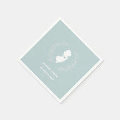 Party für individuelle Namen der New Jersey-Karte Serviette (Ecke)