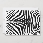 Party für junge Tiere Safari 1. Geburtstag Einladung (Rückseite)