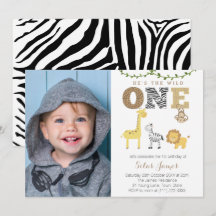 Party für junge Tiere Safari 1. Geburtstag