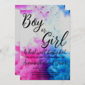 Party für Jungen oder Mädchen mit dem Thema Babyge Einladung (Vorne/Hinten)