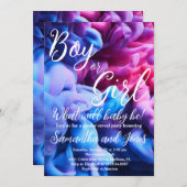 Party für Jungen oder Mädchen mit dem Thema Babyge Einladung (Vorne/Hinten)