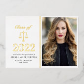 Party für Jurastudium Folieneinladung (Vorderseite)