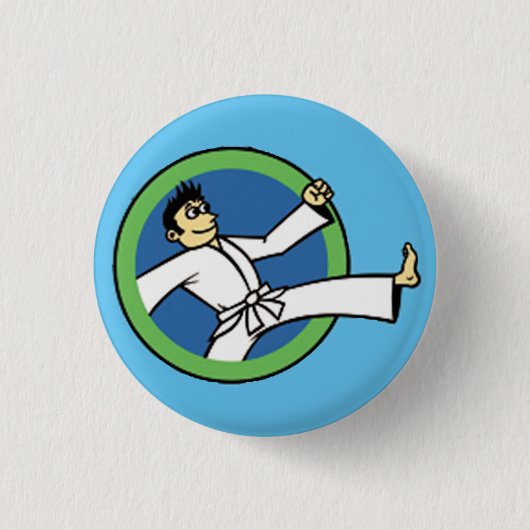 Party für Kampfkunst Kid 3 Button (Vorderseite)