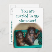 Party für Kinder Einladungspostkarte (Vorne/Hinten)