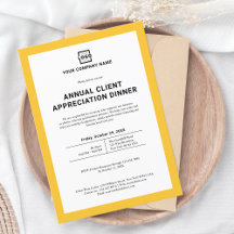 Party für kundenspezifische Unternehmen gelb