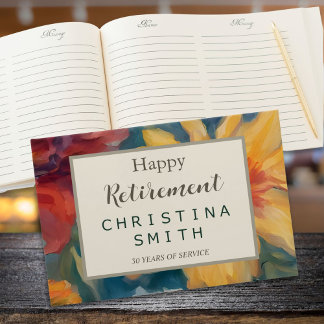 Party für künstlerische Blüten Vintages Blumenruhe Gästebuch