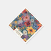 Party für künstlerische Blüten Vintages Blumenruhe Serviette (Ecke)