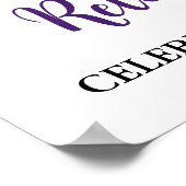 Party für Lila Altersvorsorge, 20 x 30 Poster (Ecke)