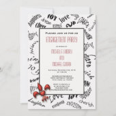 Party für Lilie Heartfelt Expressions Einladung (Vorderseite)