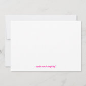 Party für Mädchen Einladung (Rückseite)