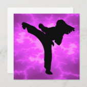 Party für Mädchen Einladung (Vorne/Hinten)