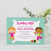 Party für Mädchen Einladung (Stehend Vorderseite)