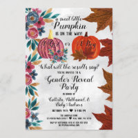 Party für Mädchen oder Junge Fall Pumpkin Gender R