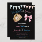 Party für männliche oder männliche Baseball- oder  Einladung (Vorne/Hinten)