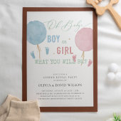 Party für männliche oder weibliche Balloons Einladung