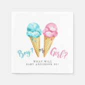 Party für männliche oder weibliche Eis Serviette (Vorderseite)