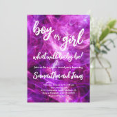 Party für männliche oder weibliche Geschlechter Einladung (Stehend Vorderseite)