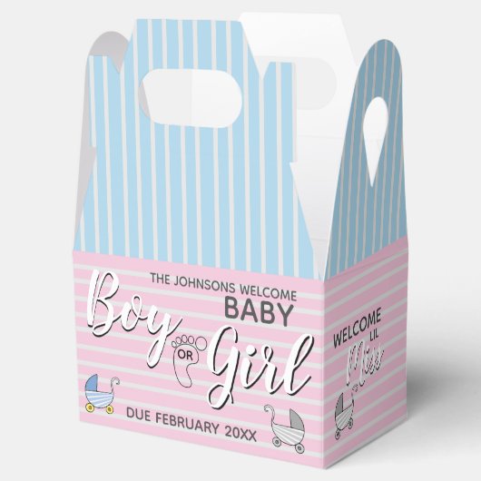 Party für männliche oder weibliche Geschlechter Geschenkschachtel (Geöffnet)