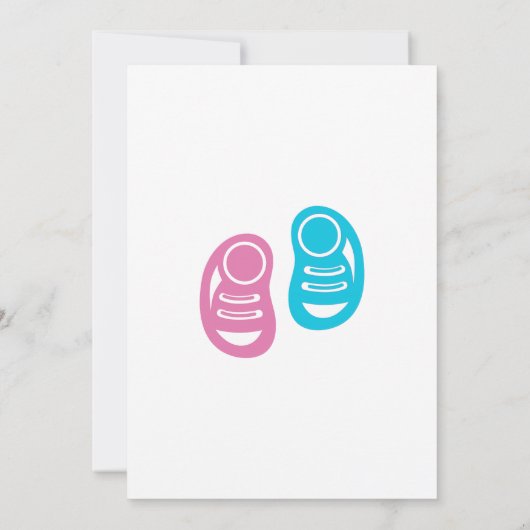 Party für männliche oder weibliche Twins Einladung (Rückseite)