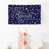 Party für Marine, Silber, Weiß, moderne Altersvers Banner (Insitu)