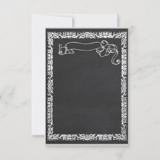 Party für maßgeschneiderte Chalkboard-Jungs laden Einladung (Rückseite)