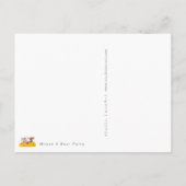 Party für Maus und Bär Postkarte (Rückseite)