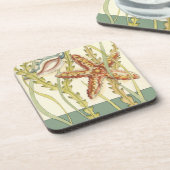 Party für mehrfarbige Muschel Getränkeuntersetzer (Linke Seite)