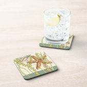 Party für mehrfarbige Muschel Getränkeuntersetzer (Rechte Seite)