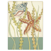 Party für mehrfarbige Muschel Klemmbrett (Rückseite)