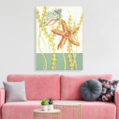 Party für mehrfarbige Muschel Leinwanddruck (Insitu (Wohnzimmer))