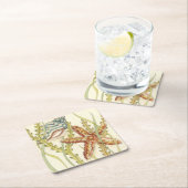 Party für mehrfarbige Muschel Rechteckiger Pappuntersetzer (Vor Ort)