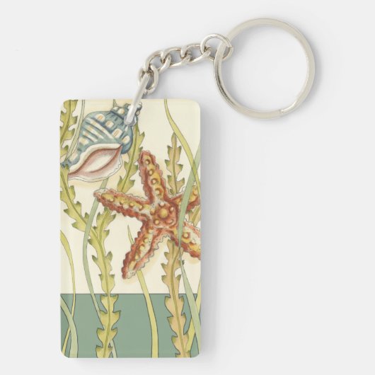 Party für mehrfarbige Muschel Schlüsselanhänger (Rückseite)