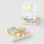 Party für mehrfarbige Muschel Steinuntersetzer (Seitenansicht)