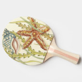 Party für mehrfarbige Muschel Tischtennis Schläger (Seitenansicht)