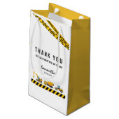 Party für Minimalistische Bauweise dank Papier Kleine Geschenktüte (Rückseite Schrägansicht)