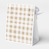 Party für Minze und Peach Pumpkin Gender Reveal Geschenkschachtel (Rückseite)