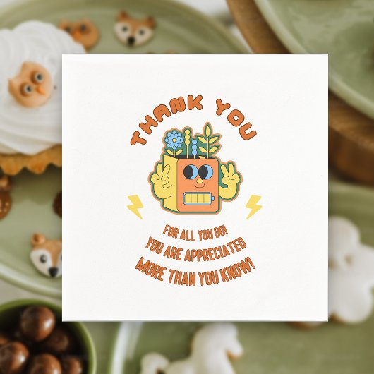 Party für Mitarbeiter des Unternehmensteams - Viel Serviette