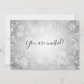 Party für moderne Altersversorgung Silver Winter B Einladung (Rückseite)