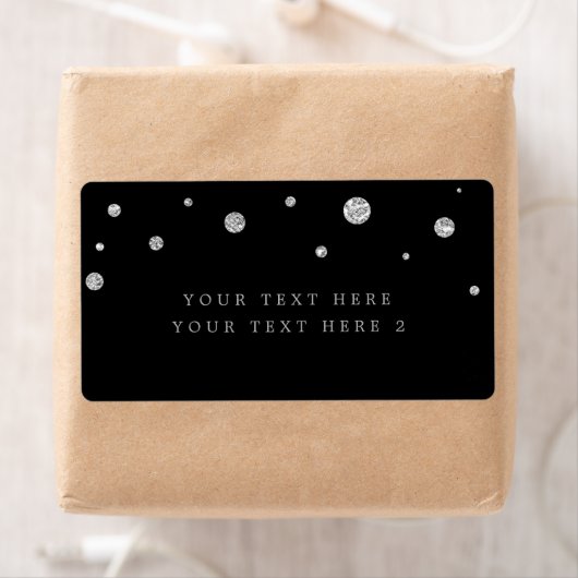 Party für moderne Dots in Schwarz und Silber (Insitu)