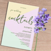 Party für Mute Pastel Geometric Wedding Begleitkarte