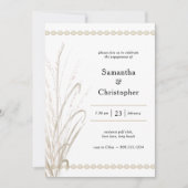 Party für Naturgras Einladung (Vorderseite)