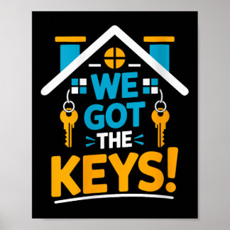 Party für neue Hauseigentümerinnen Matching W Poster